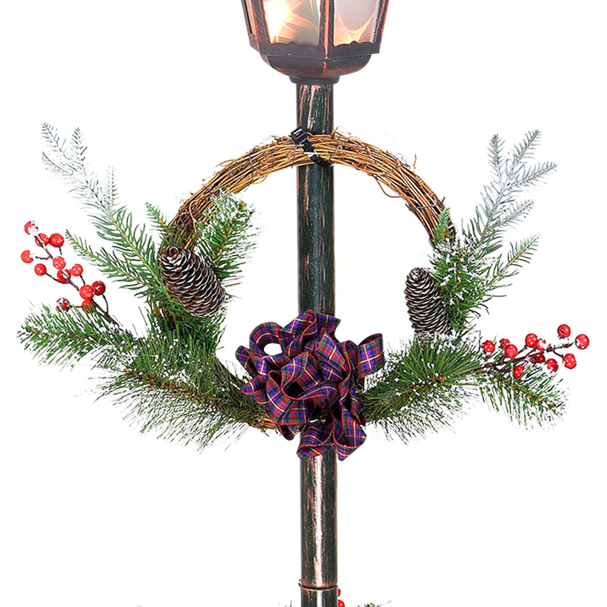 6 Pack: 4ft. Lighted Christmas Lamp Post Decoration